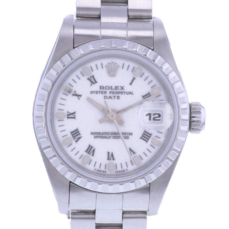 Montre d'occasion ROLEX Date Lady femme mouvement automatique certifié (cosc) bracelet acier - vue D1