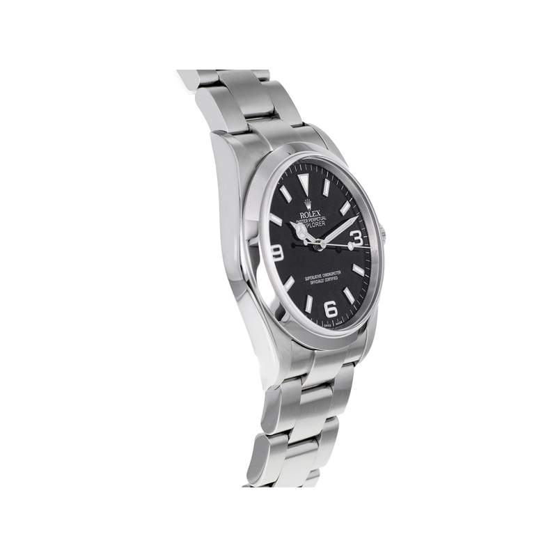 Montre d'occasion ROLEX Explorer I 36mm homme mouvement automatique certifié (cosc) bracelet acier - vue 2