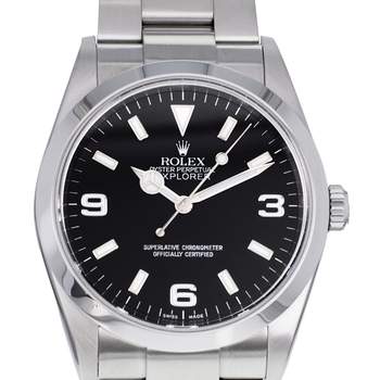 Montre d'occasion ROLEX Explorer I 36mm homme mouvement automatique certifié (cosc) bracelet acier