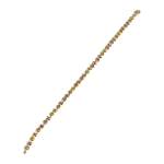 Bracelet d'occasion 3 ors 750  maille fantaisie 18,5 cm - vue 2