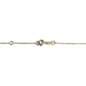 Collier d'occasion or 750 jaune motifs fleurs maille forçat 42 cm