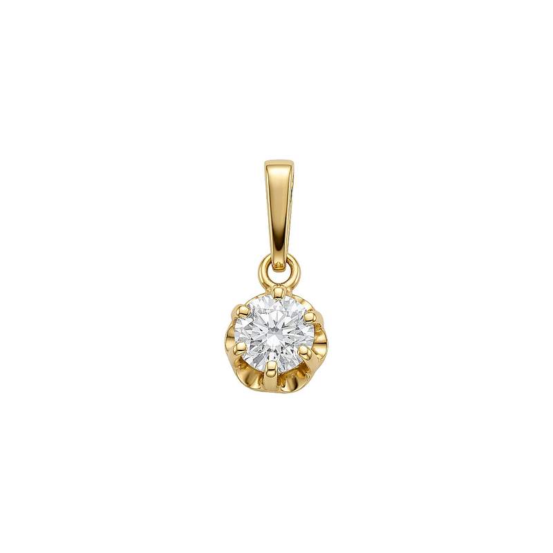 Pendentif d'occasion or 750 jaune diamant - vue 1