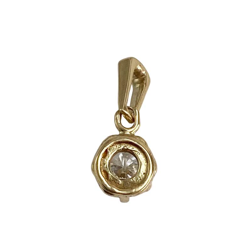 Pendentif d'occasion or 750 jaune diamant - vue 2