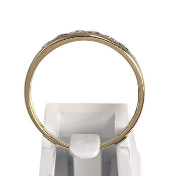 Bague d'occasion  or 750 2 tons émeraudes