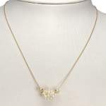Collier d'occasion or 750 jaune maille forçat perles de culture d'eau douce 45 cm - vue 2