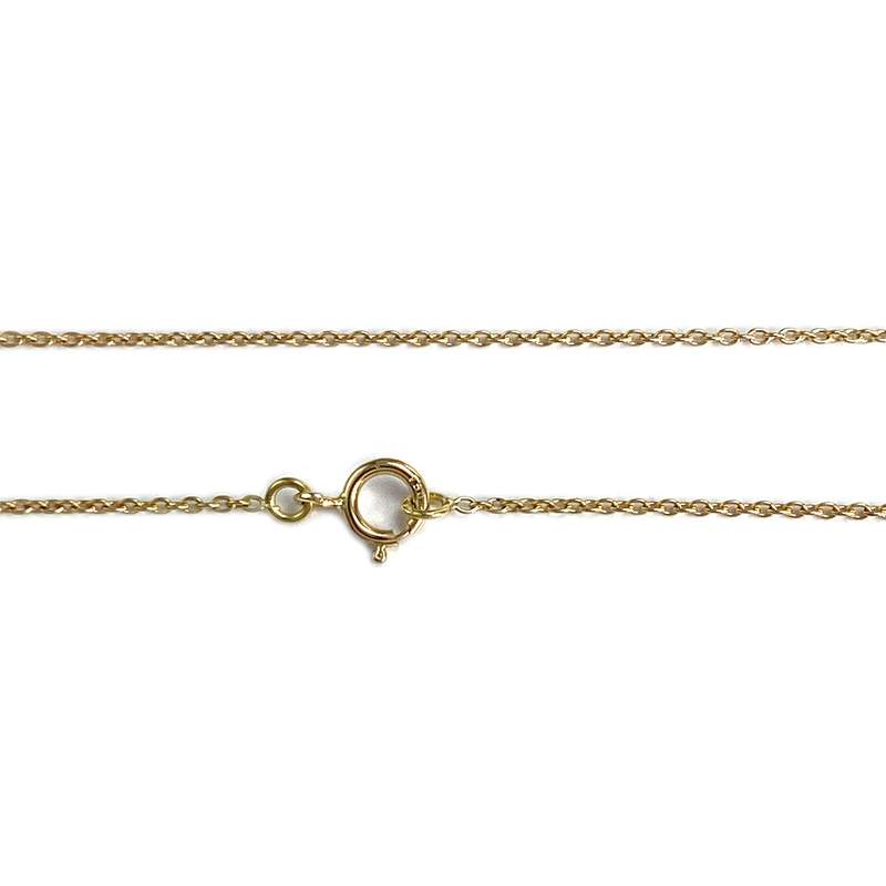 Collier d'occasion or 750 jaune maille forçat perles de culture d'eau douce 45 cm - vue 3