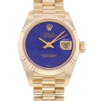 Montre d'occasion ROLEX DateJust Lady femme automatique bracelet or jaune 750/000