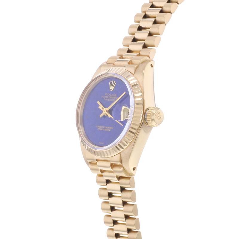 Montre d'occasion ROLEX DateJust Lady femme automatique bracelet or jaune 750/000 - vue D2