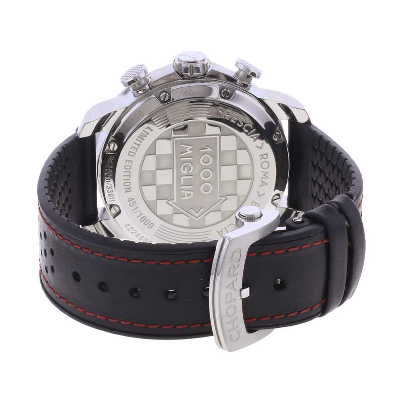 Montre d'occasion CHOPARD Mille Miglia Race Édition homme mouvement automatique certifié (cosc) bracelet caoutchouc - vue 3