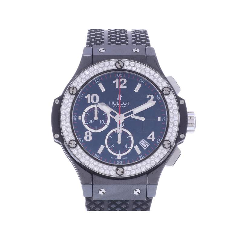 Montre d'occasion HUBLOT Big Bang 41 Diamants mixte automatique bracelet caoutchouc - vue 1