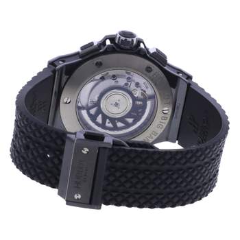 Tweedehands HUBLOT Big Bang 41 Diamonds horloge voor dames en heren, automatisch, met rubberen band