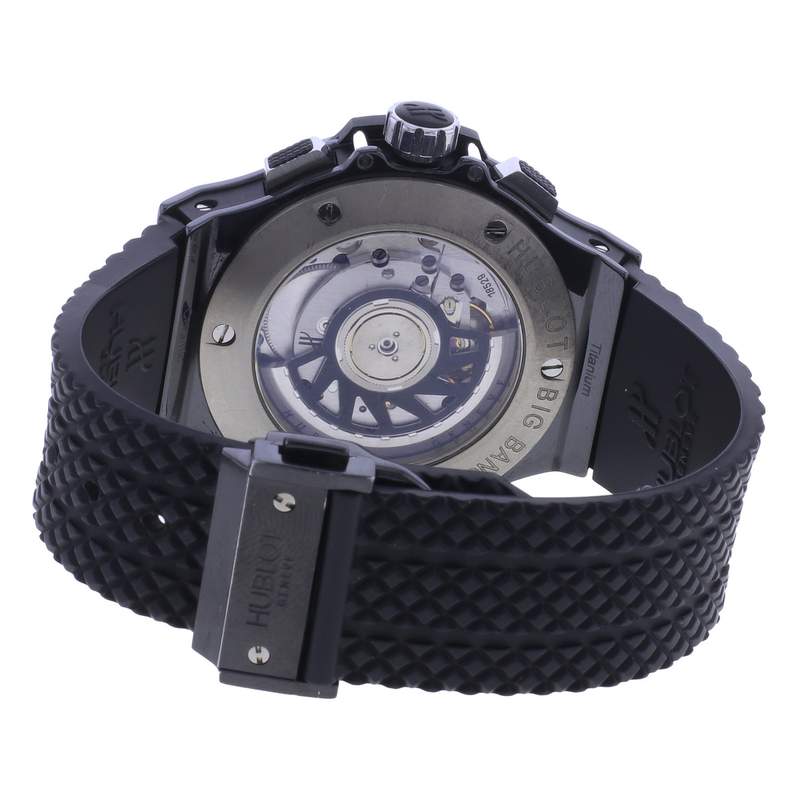Montre d'occasion HUBLOT Big Bang 41 Diamants mixte automatique bracelet caoutchouc - vue 3