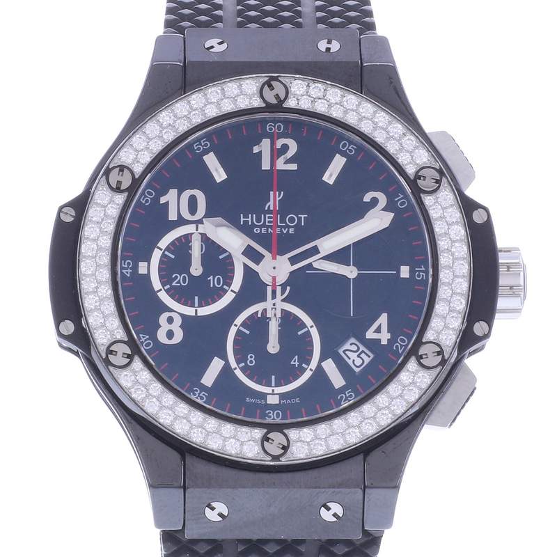 Montre d'occasion HUBLOT Big Bang 41 Diamants mixte automatique bracelet caoutchouc - vue D1