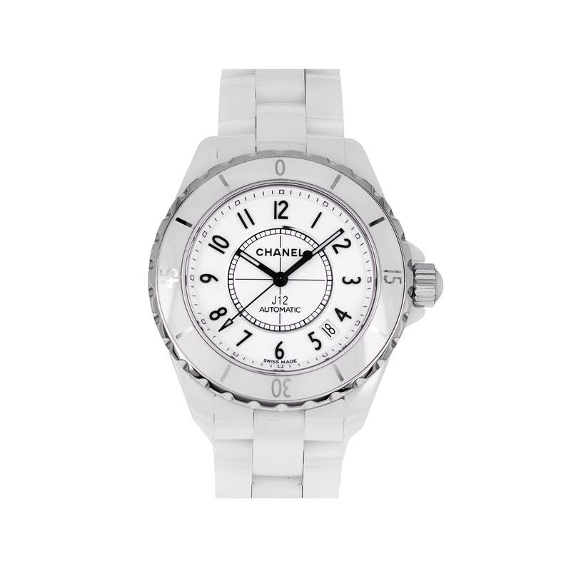 Montre d'occasion CHANEL J12 38 mm femme automatique bracelet céramique - vue 1