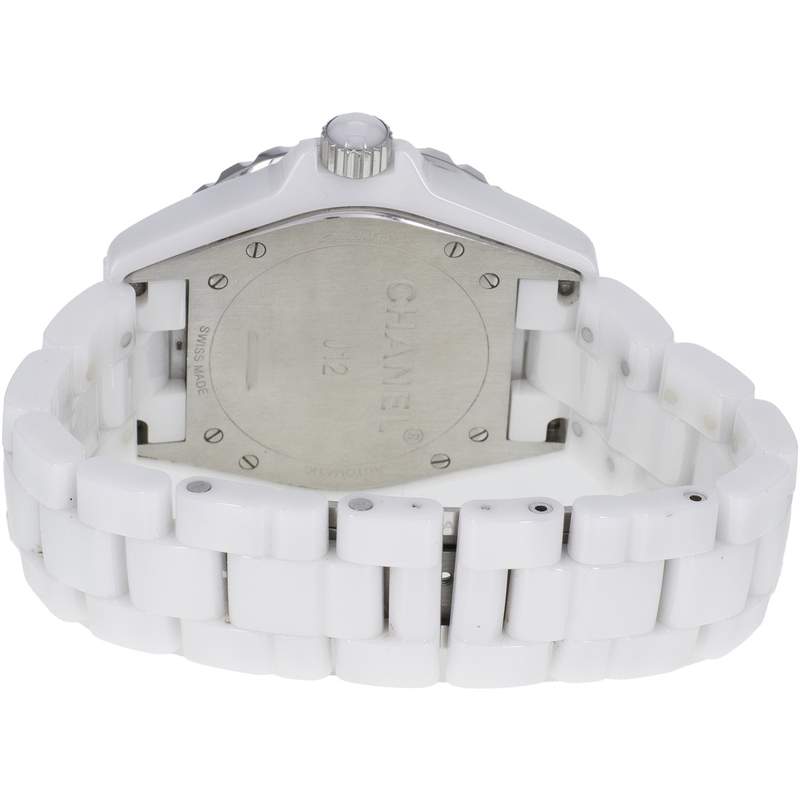 Montre d'occasion CHANEL J12 38 mm femme automatique bracelet céramique - vue 3
