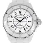Montre d'occasion CHANEL J12 38 mm femme automatique bracelet céramique - vue D1