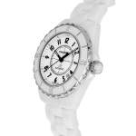 Montre d'occasion CHANEL J12 38 mm femme automatique bracelet céramique - vue D2