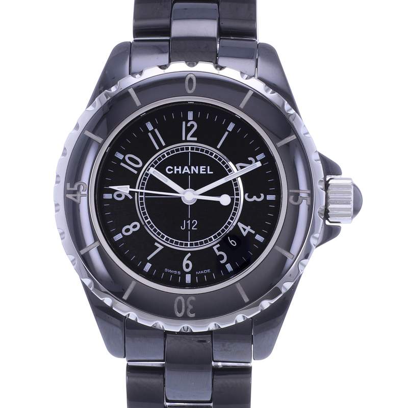 Montre d'occasion CHANEL J12 33 mm Quartz femme quartz bracelet céramique - vue D1