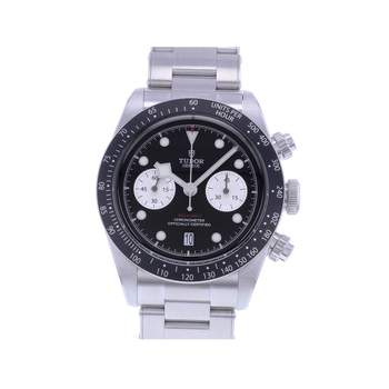 Montre d'occasion TUDOR Black Bay Chrono homme mouvement automatique certifié (cosc) bracelet acier