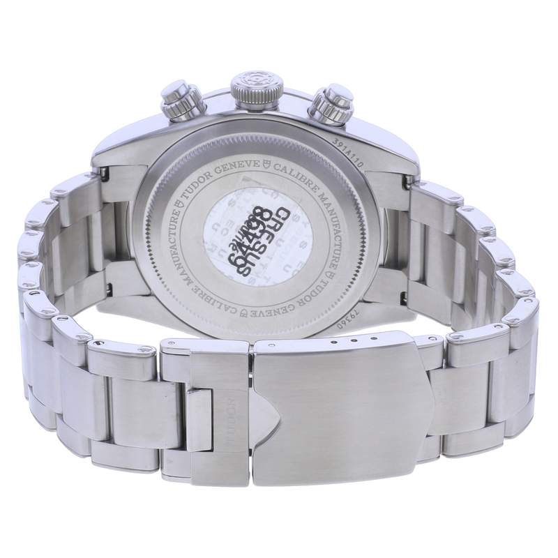 Montre d'occasion TUDOR Black Bay Chrono homme mouvement automatique certifié (cosc) bracelet acier - vue 3