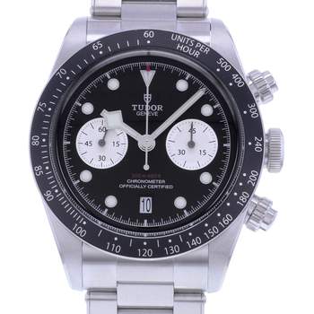 Montre d'occasion TUDOR Black Bay Chrono homme mouvement automatique certifié (cosc) bracelet acier
