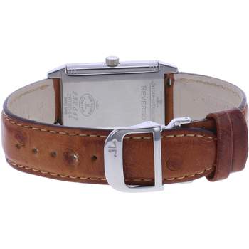 Montre d'occasion JAEGER LECOULTRE Reverso Classique mixte quartz bracelet cuir d'origine