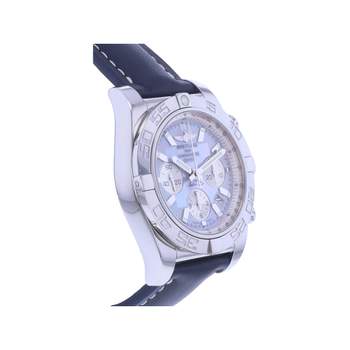 Montre d'occasion BREITLING Chronomat 44 homme mouvement automatique certifié (cosc) bracelet cuir cresus