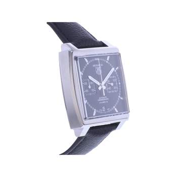 Montre d'occasion TAG HEUER Monaco homme automatique bracelet cuir cresus