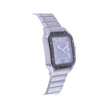 Montre d'occasion CARTIER Santos homme automatique bracelet acier