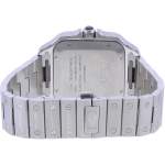 Montre d'occasion CARTIER Santos homme automatique bracelet acier - vue 3