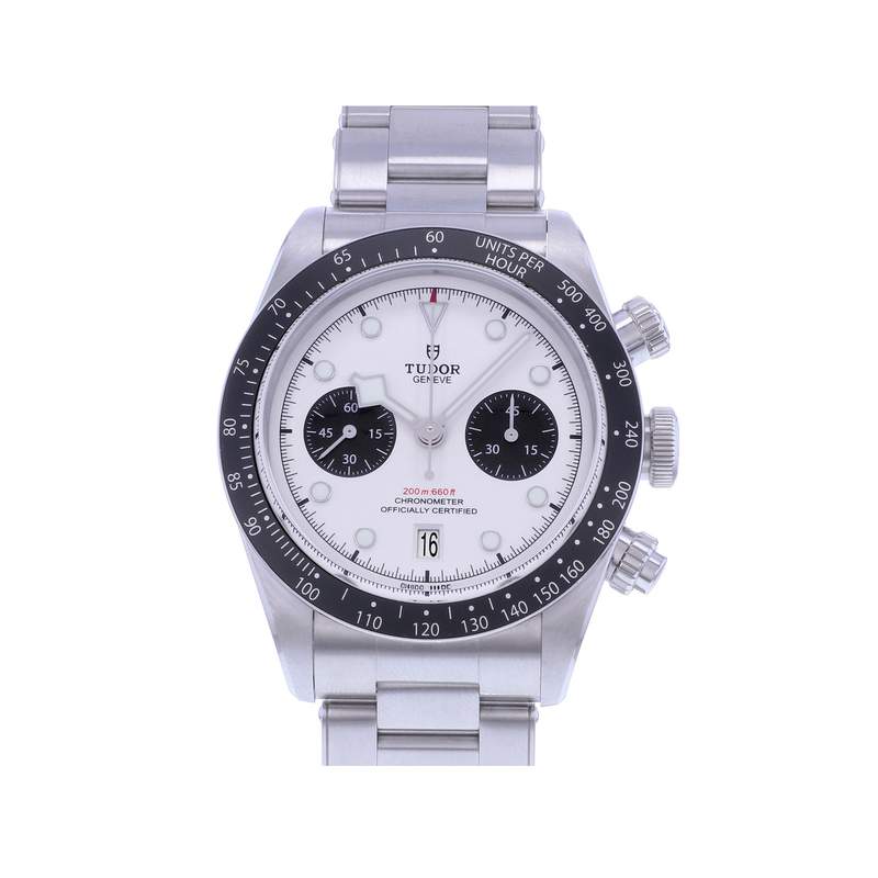 Montre d'occasion TUDOR Black Bay Chrono 41 homme mouvement automatique certifié (cosc) bracelet acier - vue 1
