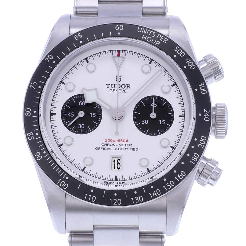 Montre d'occasion TUDOR Black Bay Chrono 41 homme mouvement automatique certifié (cosc) bracelet acier - vue D1