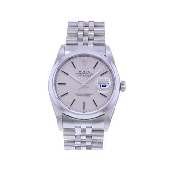 Montre d'occasion ROLEX DateJust 36 mixte mouvement automatique certifié (cosc) bracelet acier