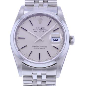 Montre d'occasion ROLEX DateJust 36 mixte mouvement automatique certifié (cosc) bracelet acier