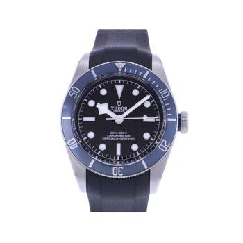 Montre d'occasion TUDOR Black Bay Heritage homme mouvement automatique certifié (cosc) bracelet cuir cresus