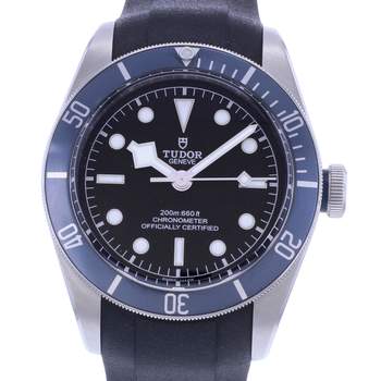Montre d'occasion TUDOR Black Bay Heritage homme mouvement automatique certifié (cosc) bracelet cuir cresus
