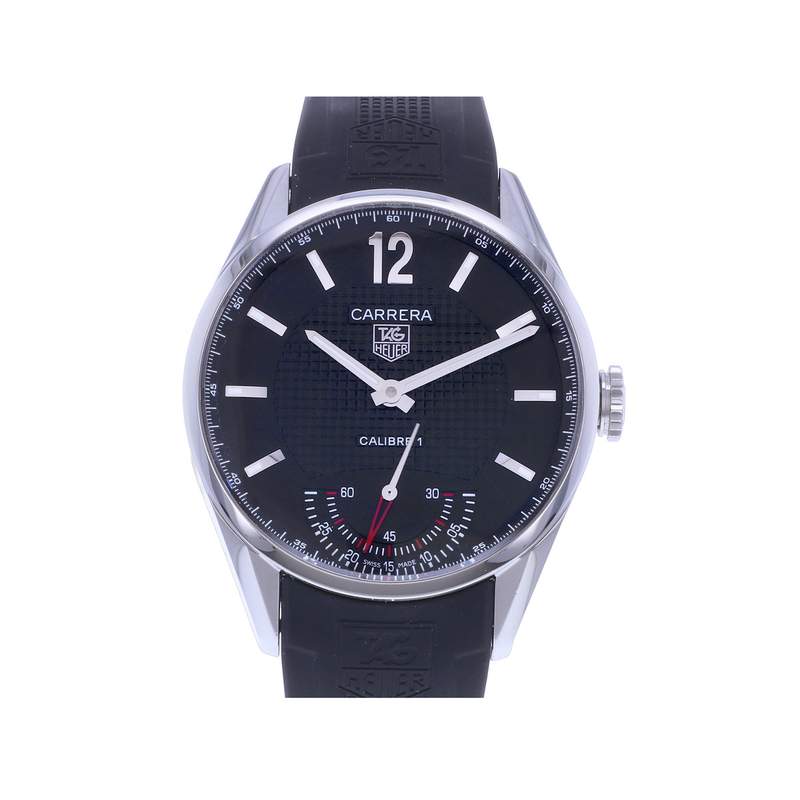 Montre d'occasion TAG HEUER Carrera Calibre 1 homme mécanique bracelet caoutchouc - vue 1