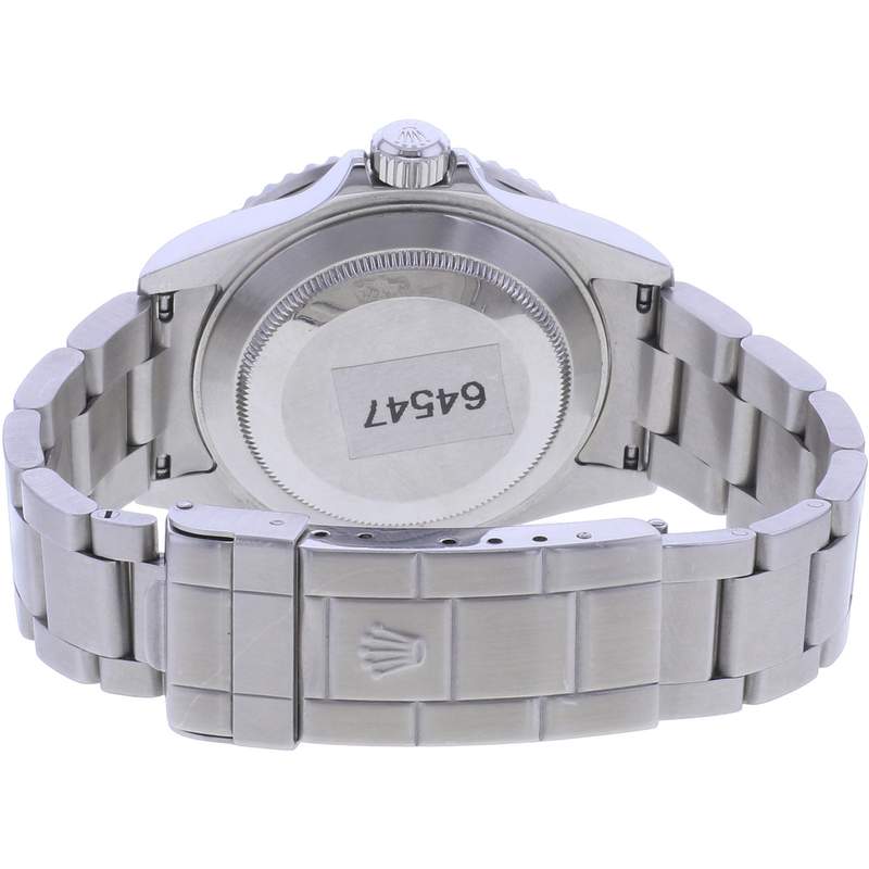 Montre d'occasion ROLEX Submariner Date homme mouvement automatique certifié (cosc) bracelet acier - vue 3