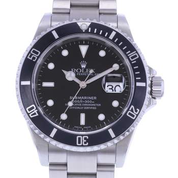 Montre d'occasion ROLEX Submariner Date homme mouvement automatique certifié (cosc) bracelet acier