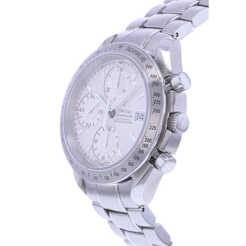 Montre d'occasion OMEGA Speedmaster Date homme automatique bracelet acier - vue D2