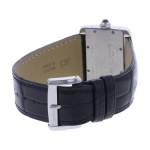 Montre d'occasion CARTIER Tank Divan femme quartz bracelet cuir d'origine - vue 3