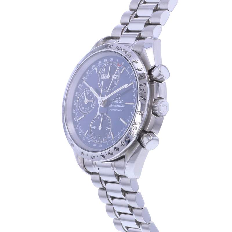 Montre d'occasion OMEGA Speedmaster Day-Date homme automatique bracelet acier - vue D2