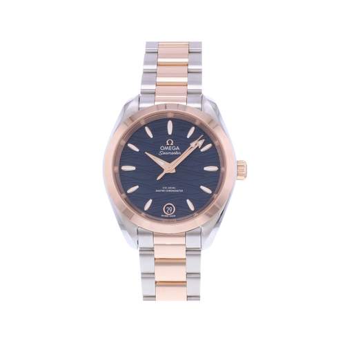 Montre d'occasion OMEGA Seamaster Aquaterra femme automatique bracelet or rose 750/000 et acier