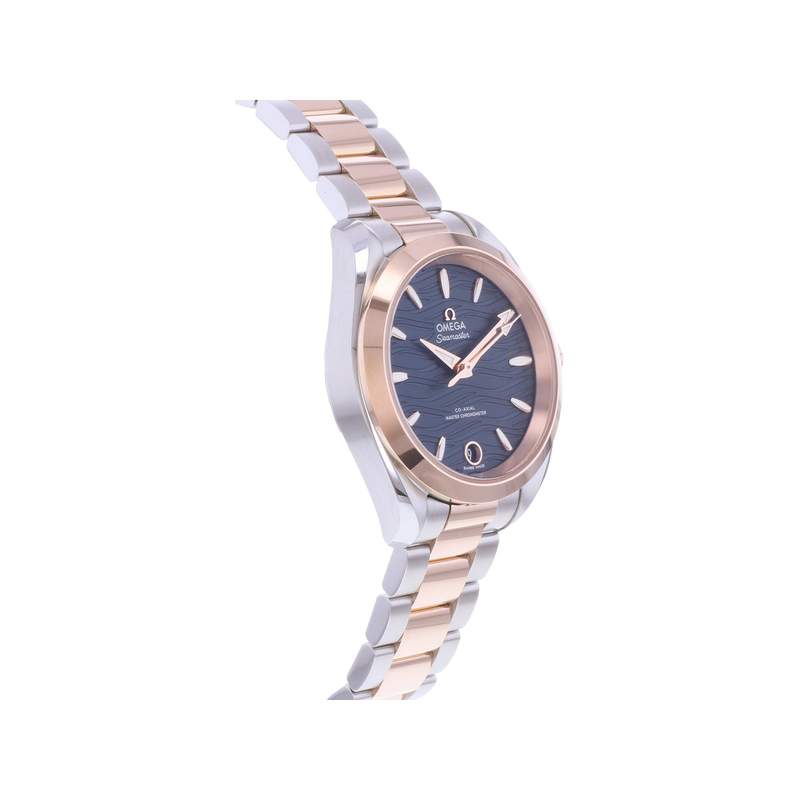 Montre d'occasion OMEGA Seamaster Aquaterra femme automatique bracelet or rose 750/000 et acier - vue 2
