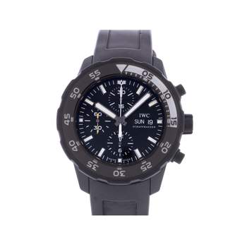 Montre d'occasion IWC Aquatimer Edition Limitée Galapagos homme automatique bracelet caoutchouc