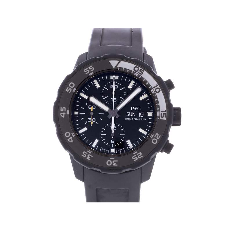 Montre d'occasion IWC Aquatimer Edition Limitée Galapagos homme automatique bracelet caoutchouc - vue 1