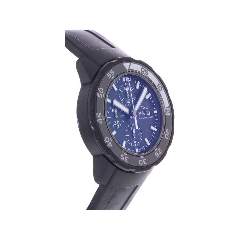 Montre d'occasion IWC Aquatimer Edition Limitée Galapagos homme automatique bracelet caoutchouc - vue 2