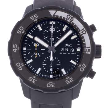 Montre d'occasion IWC Aquatimer Edition Limitée Galapagos homme automatique bracelet caoutchouc