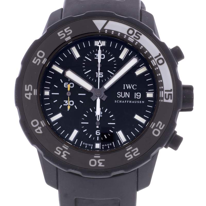 Montre d'occasion IWC Aquatimer Edition Limitée Galapagos homme automatique bracelet caoutchouc - vue D1