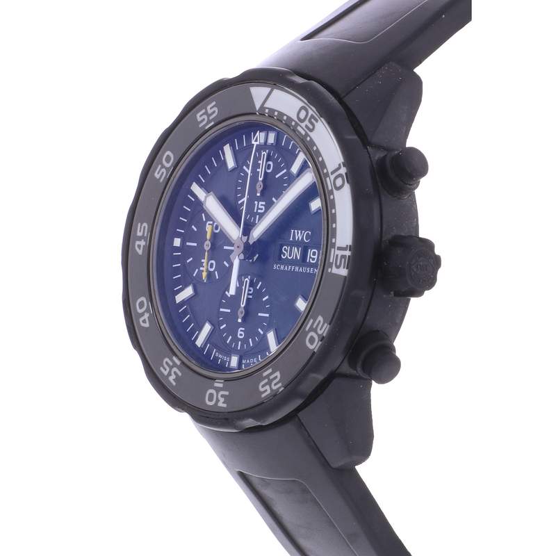 Montre d'occasion IWC Aquatimer Edition Limitée Galapagos homme automatique bracelet caoutchouc - vue D2
